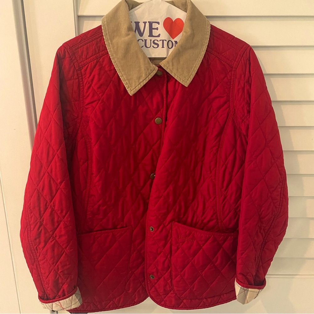 Red Barbour Annandale Quilted Jacket (Discontinued)